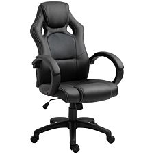 Equinox PU Leather Racing Gaming Swivel Office Chair with Height Adjustable