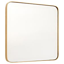 Small Square Wall Mirror - Gold Finish