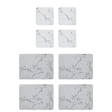 Sabichi Marble Placemat and Coaster Set