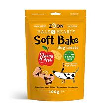 Zoon Hale and Hearty Soft Bake Cheese and Apple Dog Treats - 100g
