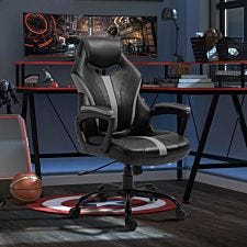 Gaming Chair Swivel Gamer Desk Chair Black Grey