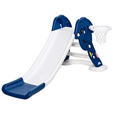 Jouet Kids Slide with Basketball Hoop - Blue/White