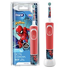 Oral-B Kids Spider-Man Electric Toothbrush Designed By Braun - Red