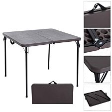 Outsunny Portable Wood Effect Camping Table