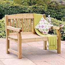 Zest4Leisure Libby 2-Seater Wooden Garden Bench