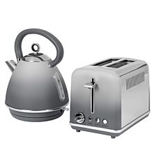 Salter COMBO-7314 Pyramid Kettle and 2-Slice Toaster - Grey