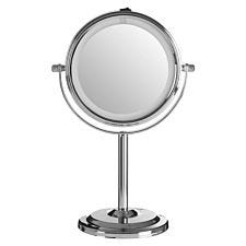 Premier Housewares Table Mirror LED Chrome Iron - Silver