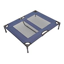PawHut Pet Raised Dog Bed For Cats & Puppies Outdoor Camping - Blue