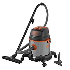 Black & Decker BXVC20XTE Wet and Dry Vacuum Cleaner - Stainless Steel
