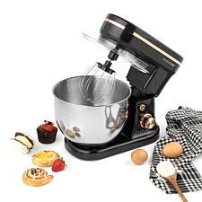 Salter EK4245RG 1200W 5L Stand Mixer with 6 Speed Settings - Black and Rose Gold