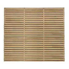 Forest Garden 5' x 6' Pressure Treated Double Slatted Fence Panel