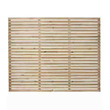 Forest Garden 5' x 6' Pressure Treated Slatted Fence Panel