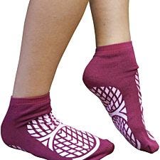 Aidapt Patient Slipper Socks - Purple Large