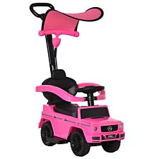 Reiten Kids Benz G350 Ride-on Sliding Car & Stroller - Pink