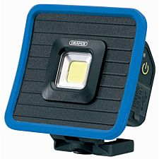 Cob Led Rechargeable Mini Flood Light And Power Bank With Magnetic Base And Hanging Hook 10W 1000 Lumens Blue Usb-c Cable Supplied