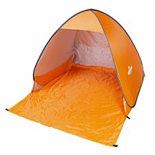 Milestone Camping Pop Up Beach Shelter With Uv50+ Protection - Orange