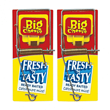 The Big Cheese Fresh Baited Mouse Trap - Twinpack