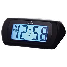 Acctim CK2343 Auric Large LCD Display Alarm Clock Black