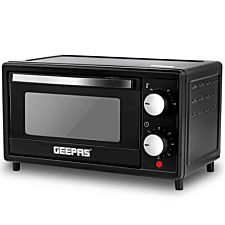 Geepas GO34054UK 9L 650W Mini Oven And Grill - Black