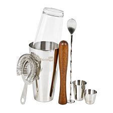 Homiu 7 Piece Stainless Steel Cocktail Set Deluxe Gift Set