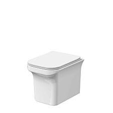 Nuie Ava Wall Hung Rounded Pan & Soft Close Seat - White