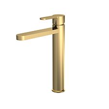 Nuie Arvan High-rise Mono Basin Mixer (no Waste) - Brushed Brass