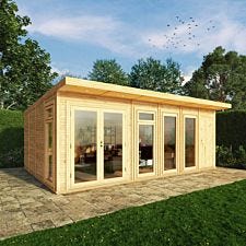 Mercia 6m x 3m Insulated Garden Room with Side Shed (with FREE Installtion)