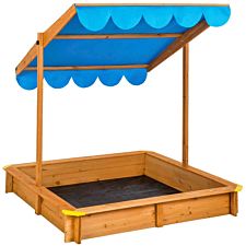 Tectake Sandpit Emilia With Adjustable Roof - Blue