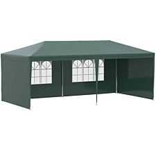 Outsunny 6m x 3m Gazebo Canopy Garden BBQ Party Patio Tent Green