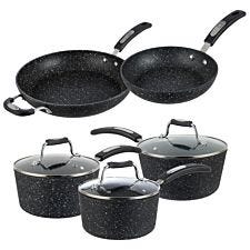 Scoville Neverstick Aluminium Saucepan and Fry Pan Set