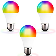 TCP Smart WiFi Dimmable Colour Changing to Warm White LED Edison Screw 60W Light Bulb - 3 Pack