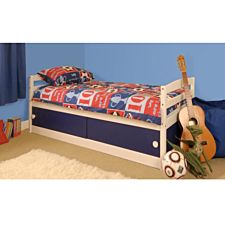 SleepOn Olaine Single Storage Bed Blue