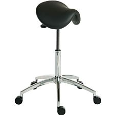 Teknik Perch Sit/Stand Height-Adjustable Stool – Black