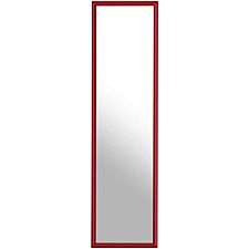 Premier Housewares Plastic Frame Over Door Mirror - Red
