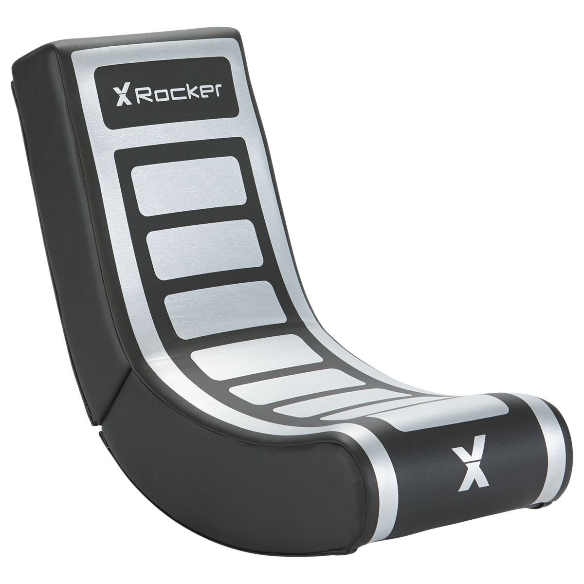 XRocker Video Rocker Foldable Gaming Chair Silver/Black