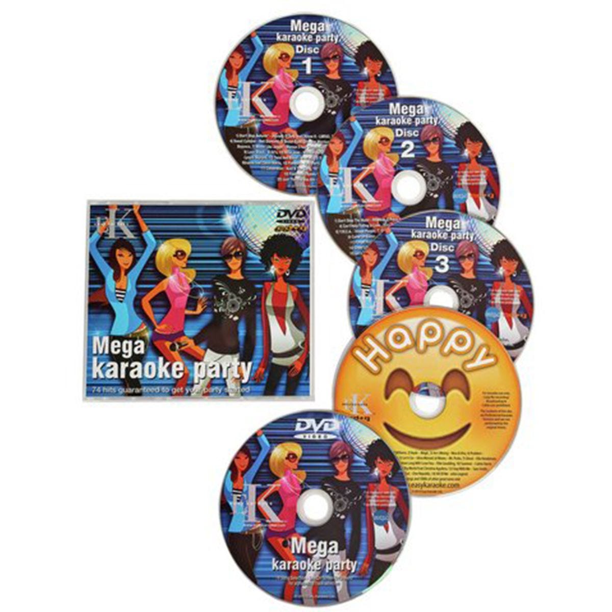 Easy Karaoke Mega Party Hits CD+G and DVD Pack | Robert Dyas