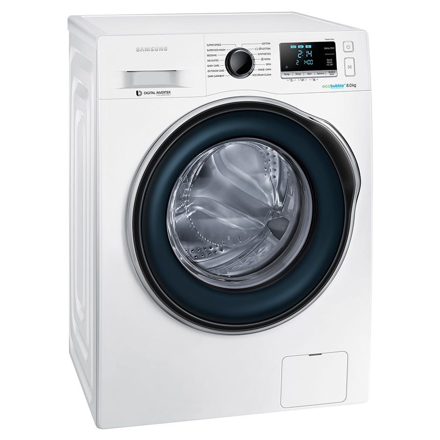 Samsung WW80J6410CW Ecobubble 8kg Washing Machine - White