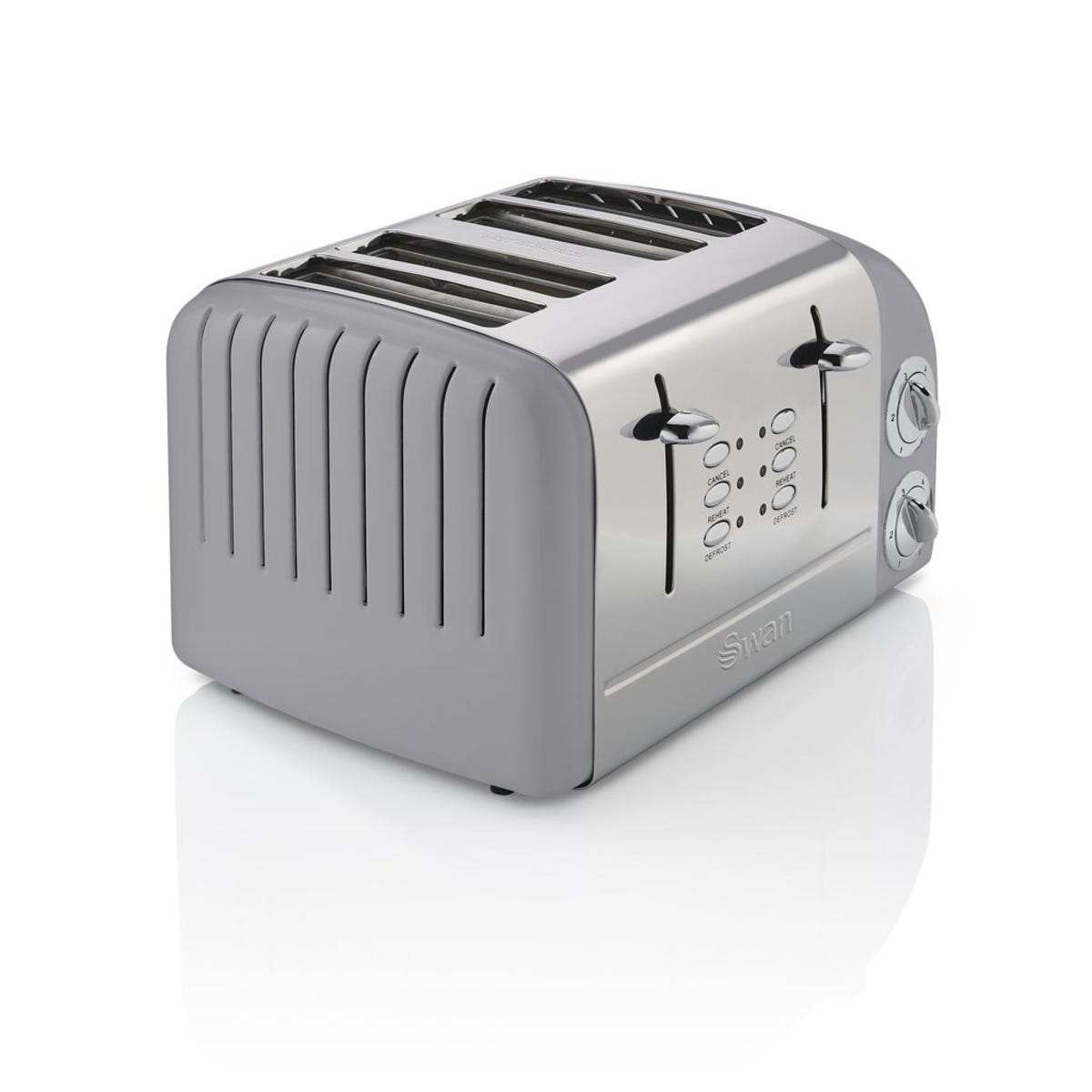 Swan ST34020GRN 4 Slice Retro Toaster - Grey
