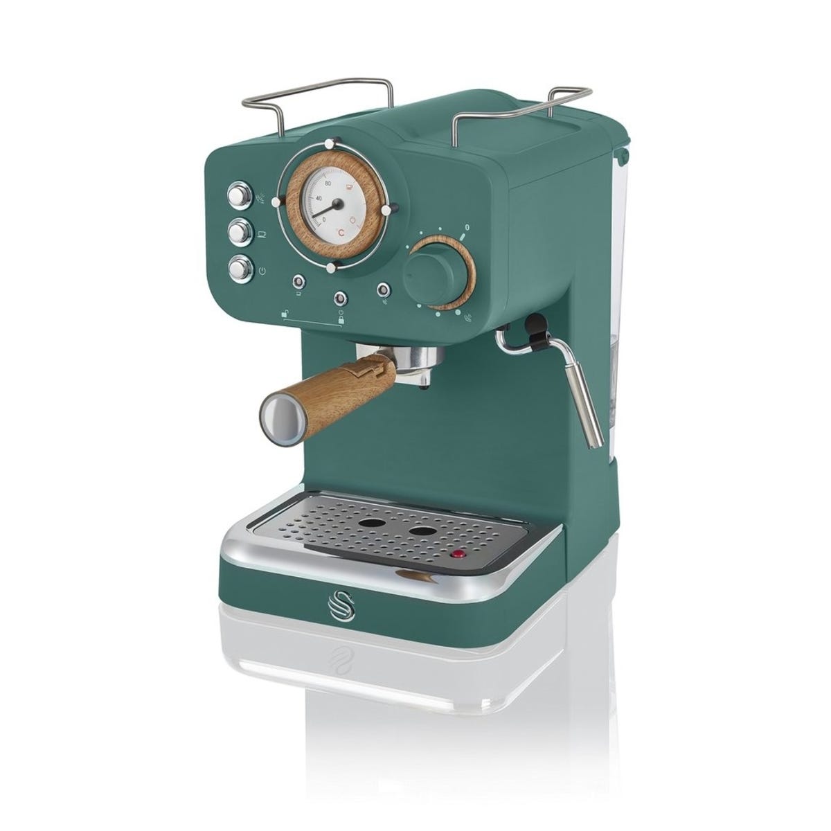 Swan SK22110GREN 1100W 1.2L Nordic Pump Espresso Coffee Machine - Green
